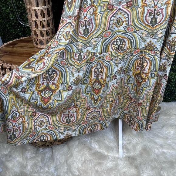 Paisley print green tone maxi nwt - Picture 4 of 4